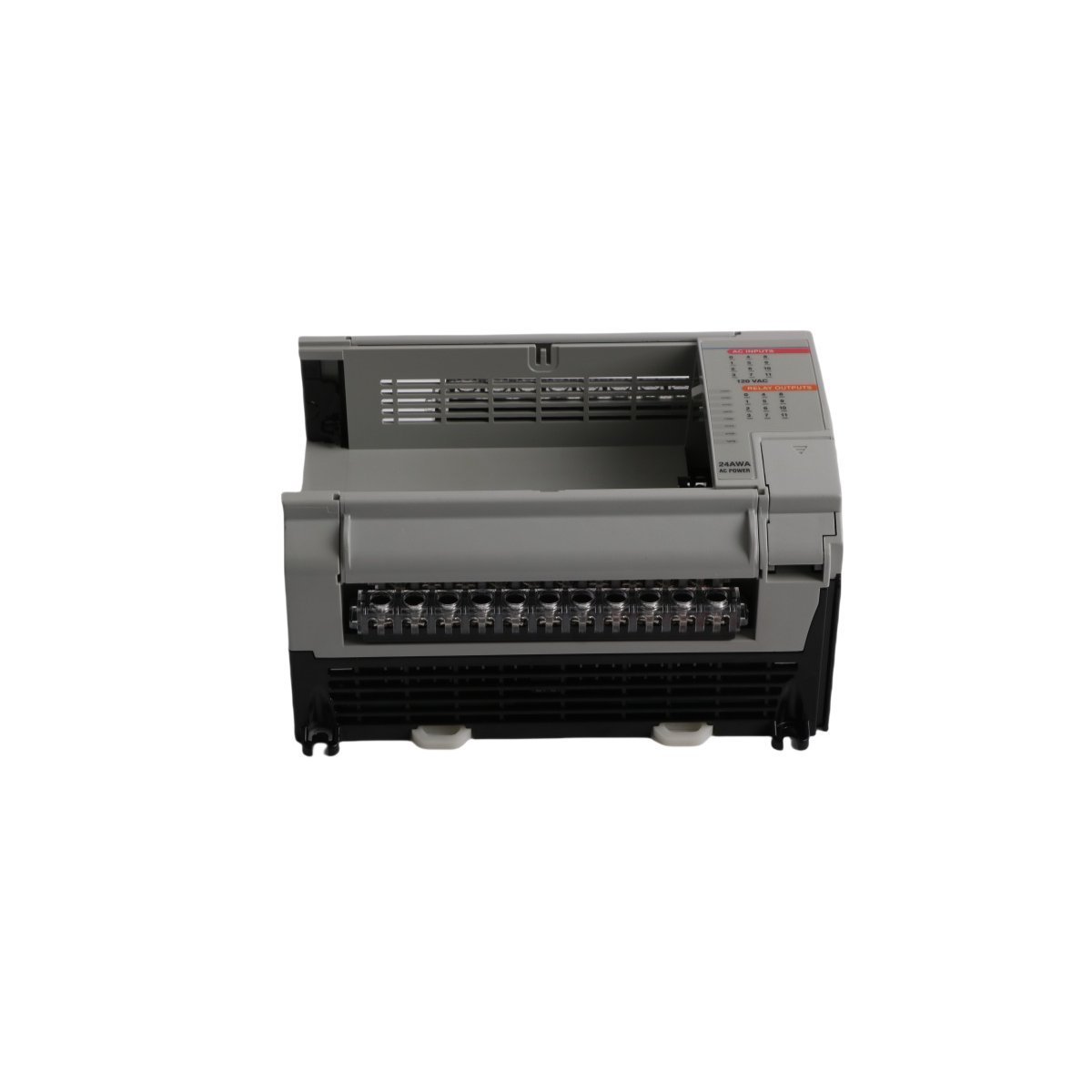 The Allen-Bradley 1764-24AWA serves as a modular MicroLogix 1500 Base Unit designed to build a compact programmable logic controller (PLC) footprint