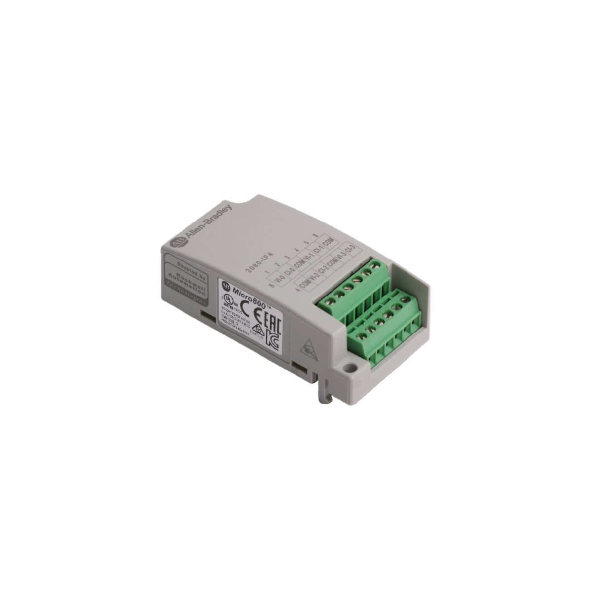 The Allen-Bradley 2080-IF4, also cataloged as the 2080-IF4 Analog Plug-in Module