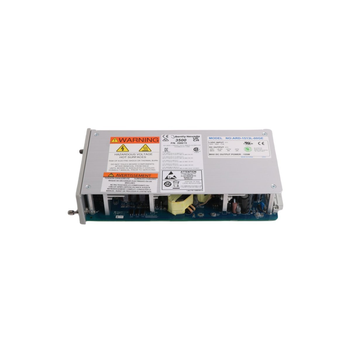 Bently Nevada 3500/15 114M5330-01 Low Voltage DC PIM