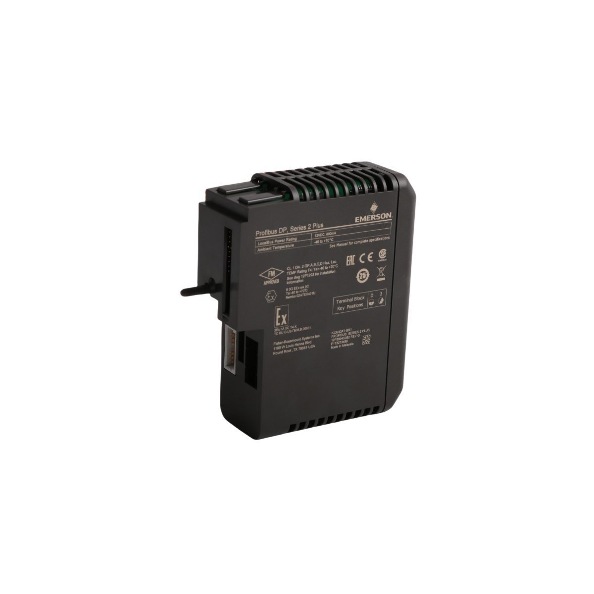 The EMERSON KJ3243X1-BB2, also cataloged as the KJ3243X1-BB2 Profibus DP Interface Card