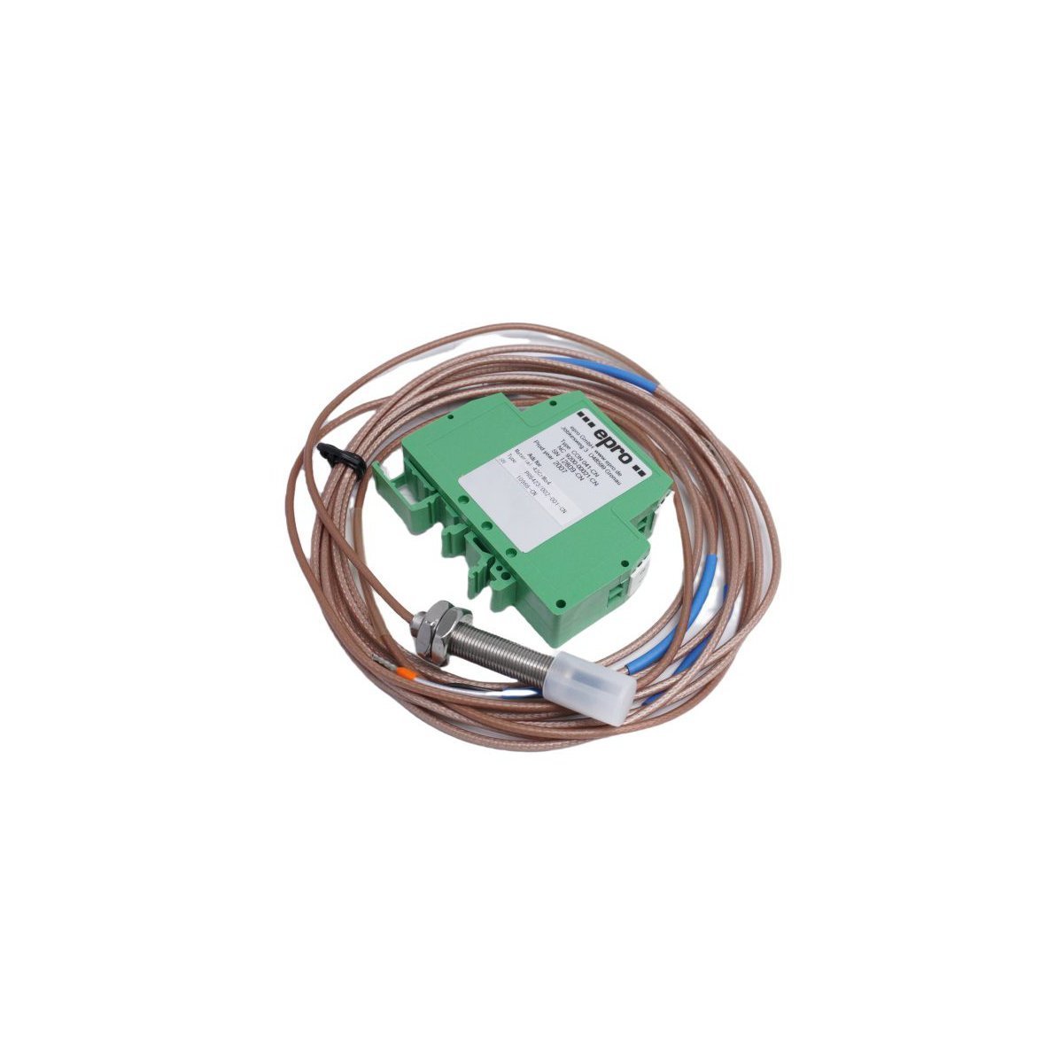 the EMERSON PR6423/002-001 CON041 (PR6423/002-001 Eddy Current Sensor) provides direct physical/electrical execution.