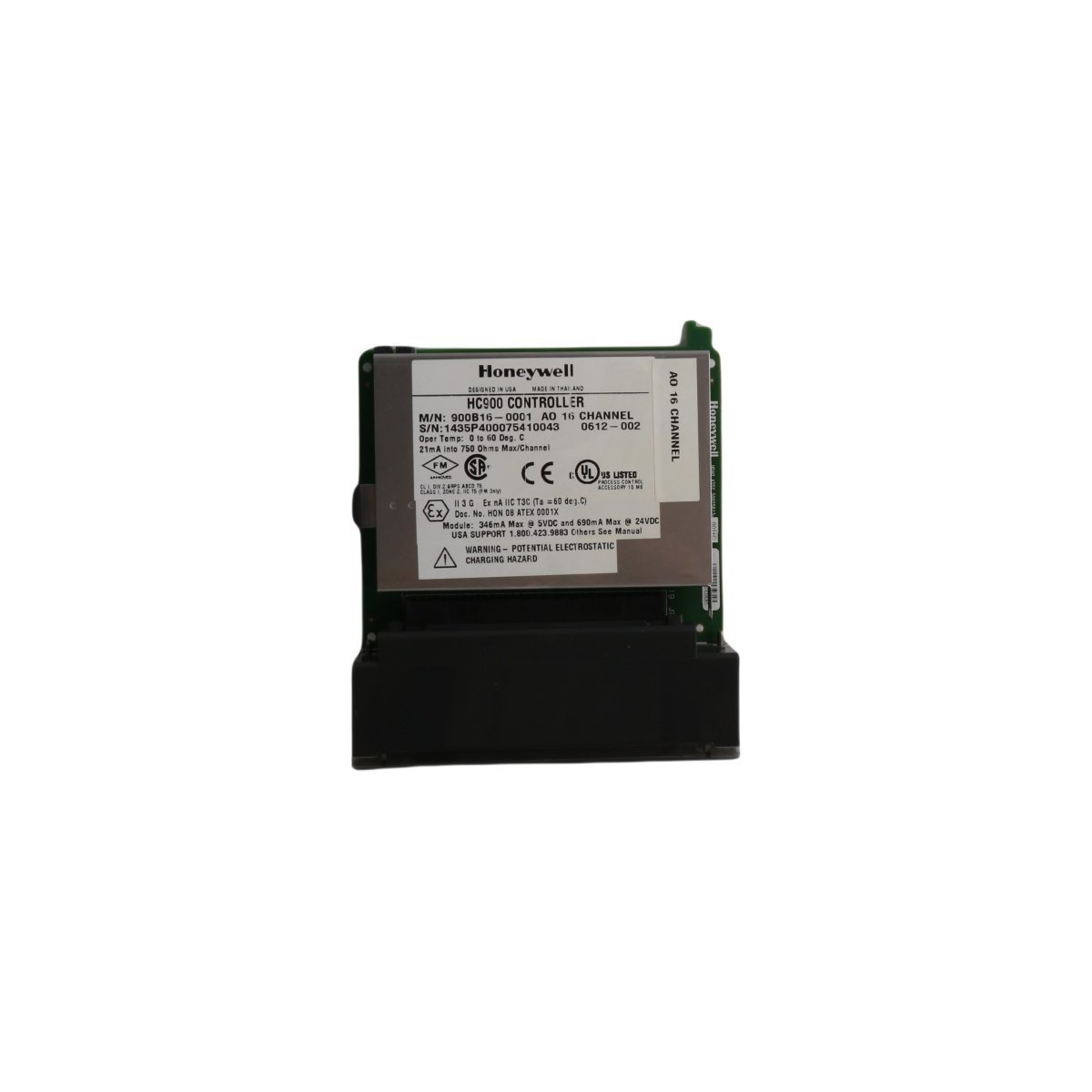 HONEYWELL 900B16-0202 HC900 16-Channel Analog Output Module