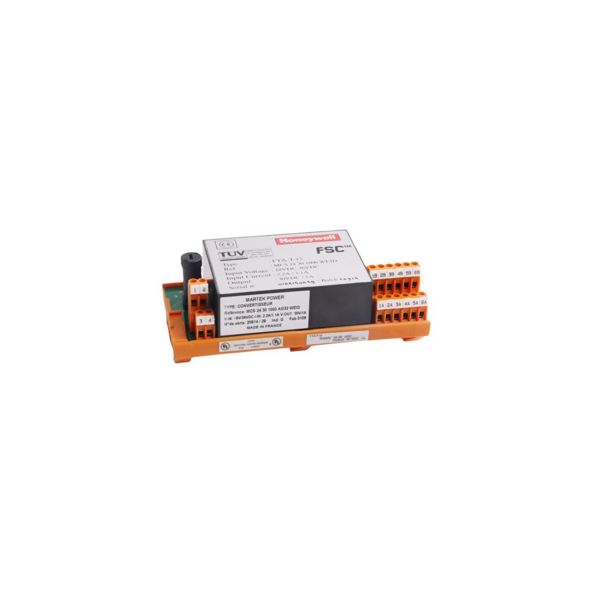 HONEYWELL FTA-T-15 Fail-Safe Termination Assembly